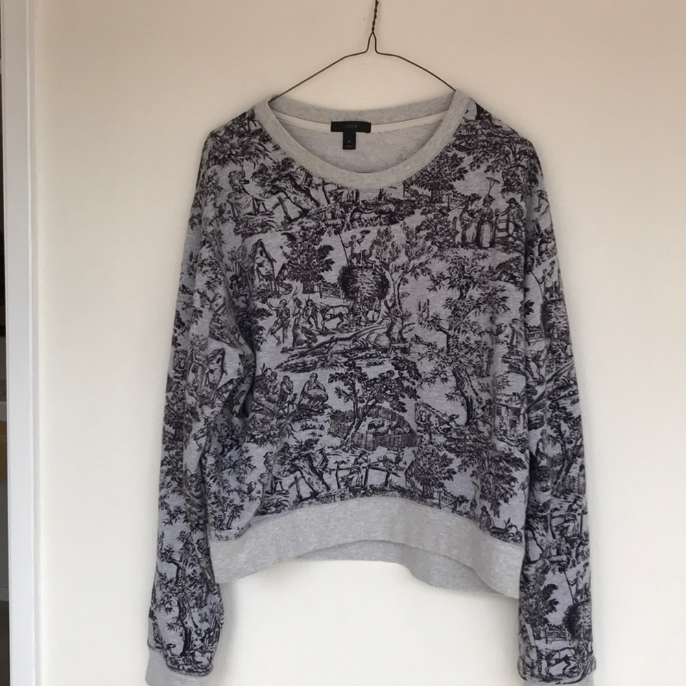 J. Crew Print sweatshirt
